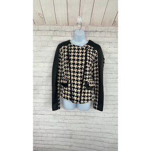 New York Yoki Gingham faux trim Jacket size large